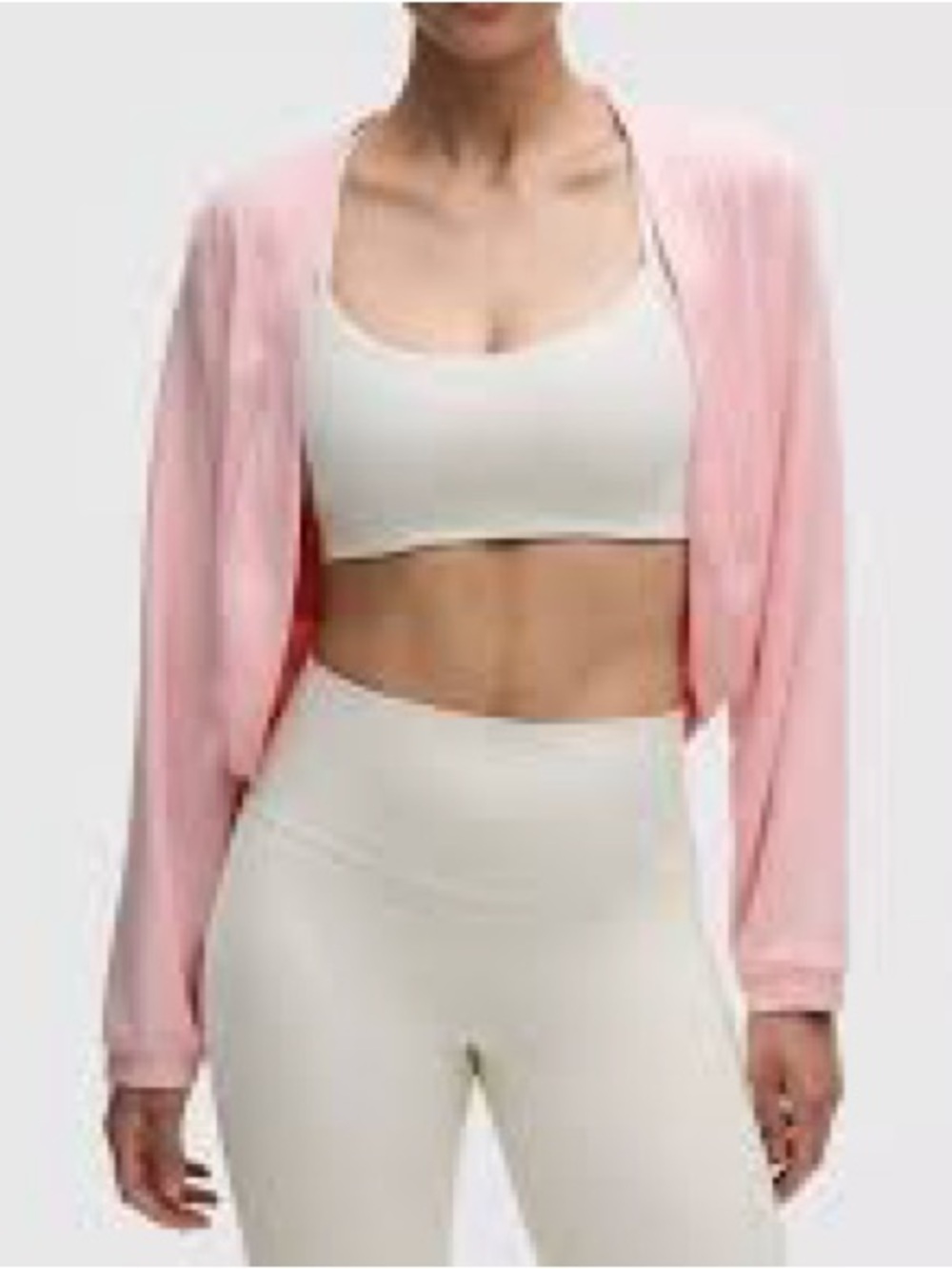 Lululemon cropped open-front shrug or cardigan, 
Size Large